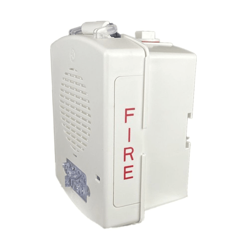 Eaton Wheelock EL4XSPST-FW Eluxa NEMA 4X Outdoor Speaker Strobe, White, Clear Lens, FIRE