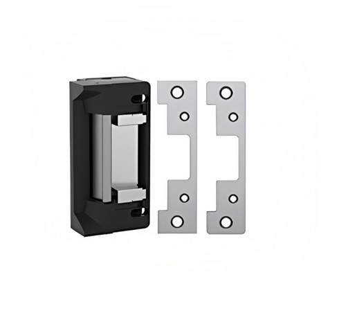 Complete Electric Strike Kit In Satin Stainless Steel with Latch Bolt Strike Monitor
