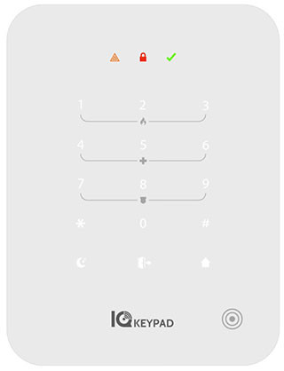 PowerG 915MHz Qolsys Wirelesss Keypad, Touch Keypad, Up to 5 Keypads per system