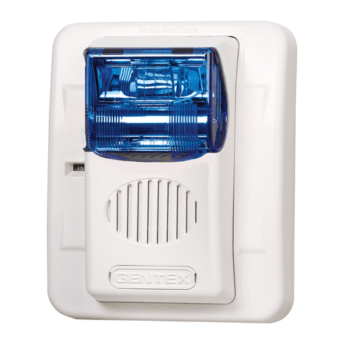 Gentex 904-1330-002 GEC3 Colored Lens Horn/Strobe, Selectable Candela Low Profile, GECB24PWW