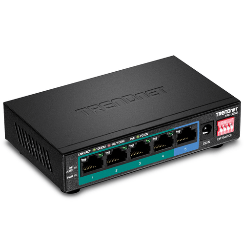 TRENDnet TPE-LG50 5-Port Gigabit Long Range PoE+ Switch