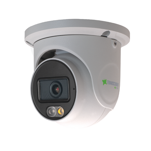6MP IP OD Turret, 2.8mm, 100'IR, PoE/12VDC, TDN, WDR, NDAA, Mic, White