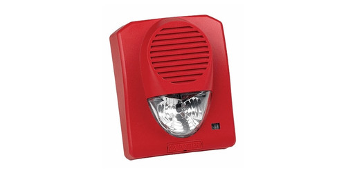 Potter SH-120R Selectable Strobe/Horn/Chime, Wall Mount, Weather Proof, Red, 4710030