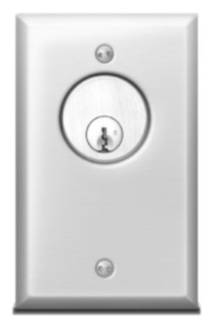 1-Gang Keyswitch Station, Momentary, Spdt, Satin Stainless 1-Gang Keyswitch Station, Momentary, Spdt, Satin Stainless