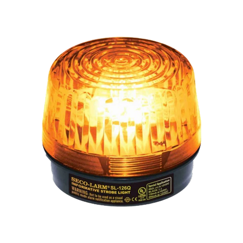 6~24 Vdc Xenon Strobe Light.  150mA at 24VDC, Amber Lens