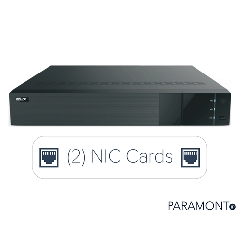 InVid Tech PN3A-32FNH/18TB 32 CH NVR, (2) NIC Cards
