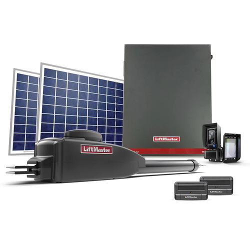 La400 Single Arm Pkg, Metal Cntrl Box, W/ 20W Solar Kit, Photo Eye