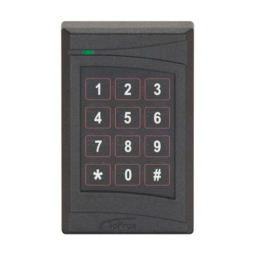 Ioprox Single Gang Reader With Keypad, 26-Bit Wiegand Format, Black.