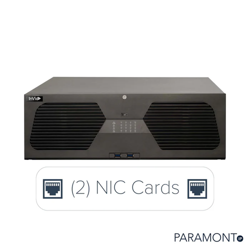 128Ch Nvr, 768Mbps, (2) Nic Cards, Up To 16 Megapixel, 16 Hd Bays (Up To 18 Tb Per Bay, Call For Other Configurations)