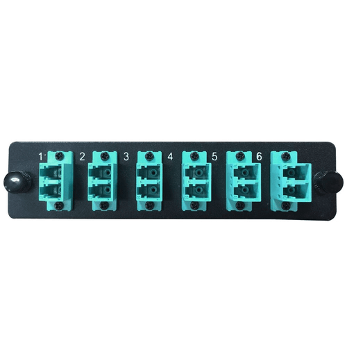 LYNN FPP-AD-L32-06 LGX Fiber Adapter Panel with 6 LC Duplex Adapters/Ports