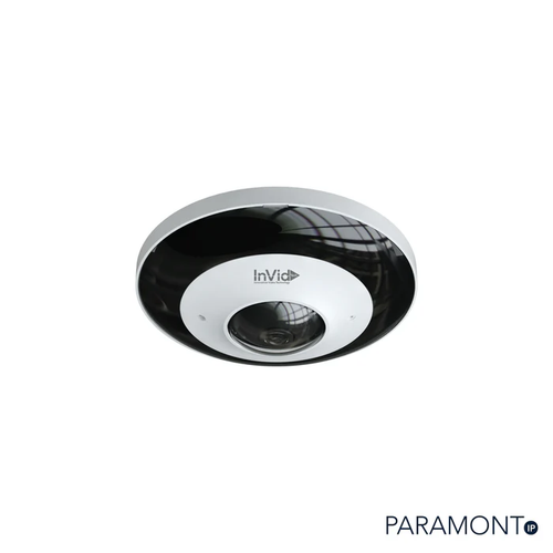 12 MP IP Plug & Play, Outdoor Panoramic, Fish-Eye Lens, Up To 65’ Ir Range, Cvbs Output, D-Wdr, Audio Input/Output, Built-In Mic, Sd Card Slot, 12Vdc/Poe