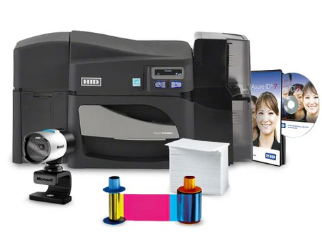 Dtc4250E Dual-Sided Printer With Usb Cable, Asure Id Express Software, High-End Usb Digital Camera, Ez - Full-Color Ribbon Cartridge (250 Images), 300 Ultracard™ Pvc Cards,  1 Pack Of Cleaning Rollers (3 Per Pack) And 2 Year Asure Id Protect Plan