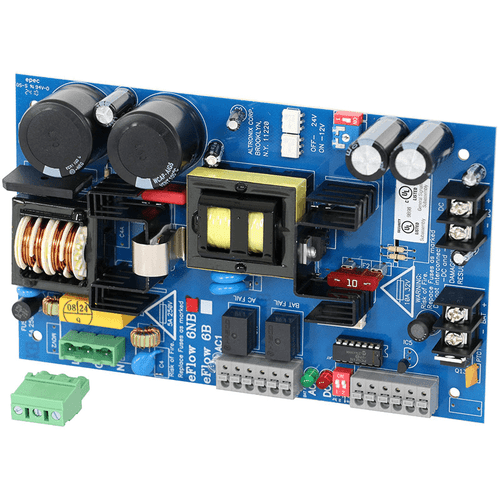 Altronix eFlow6NB Power Supply Charger, Single Output, 12/24VDC @ 6A, Aux Output, FAI, LinQ2 Ready