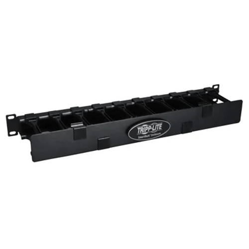 Smartrack 1U High Capacity Horizontal Cable Manager - Finger Duct With Dual-Hinge Cover
