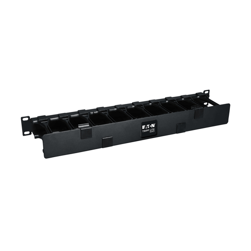 Eaton Tripp Lite SmartRack 1U High Capacity Horizontal Cable Manager, Finger Duct w/Dual Hinge Cover
