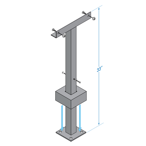 DoorKing 1000-045 Post Mount for Model 1000 Inverter