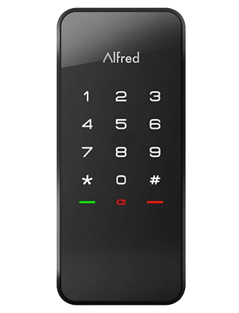 Alfred DB1-C-BL Smart Lock Electronic Deadbolt Touchscreen Bluetooth Z-Wave, Black