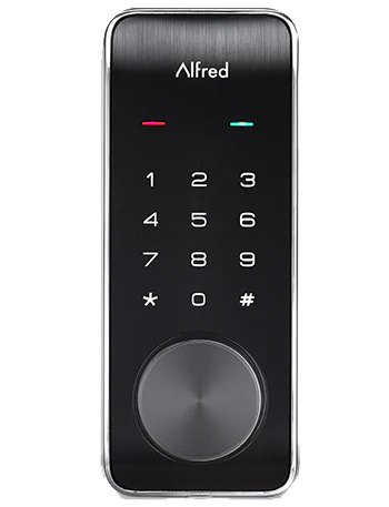 Alfred DB2-B-CR Smart Lock Deadbolt Touchscreen Keyed with Bluetooth and Pincode, Chrome