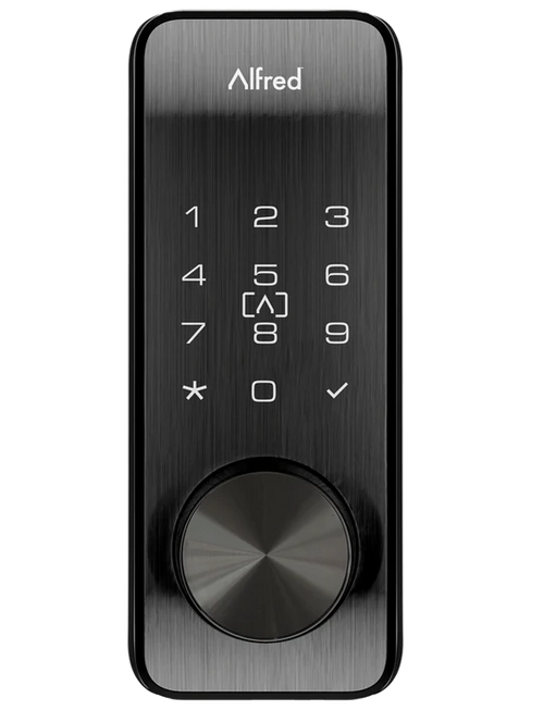 Alfred DB2S-KEY-BL Smart Lock Electronic Deadbolt, Black