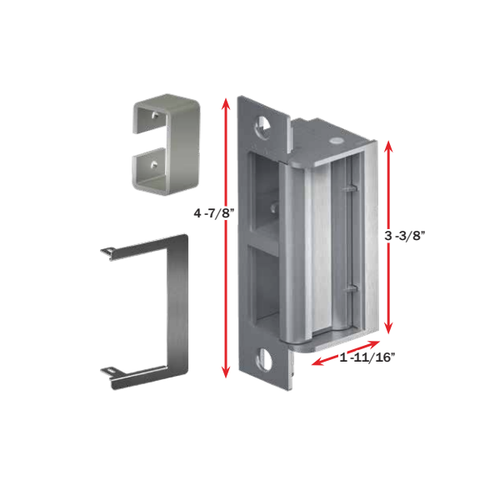 Trine 4100CDBM-32D Electric Strike, The One Box Solution, Satin Stainless Steel
