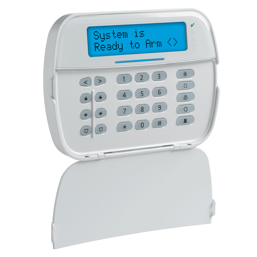 DSC HS2LCDRFP9 N Full Message Alphanumeric LCD Hardwired Keypad With Built-in PowerG Transceiver & Prox Support