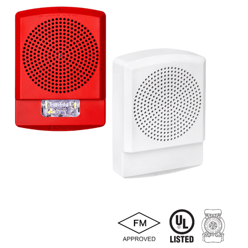 Potter PE-LFHNW Low Frequency Sounder Wall/Ceiling Mount, White, FIRE Lettering, 4871013