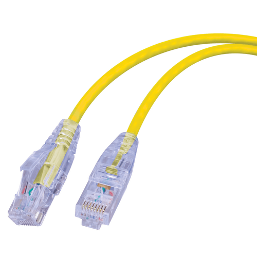 Vanco SCAT6-5YL Super Slim Category 6 (UTP) 550 MHz Network Patch Cable, 5', Yellow