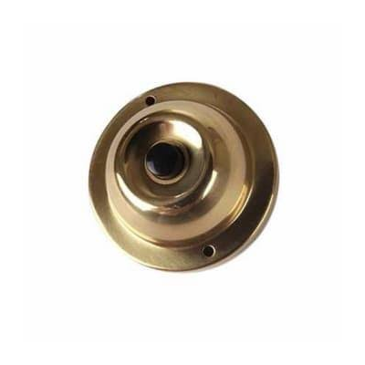 Edwards Signaling 600 Low Voltage Push Button Door Bell, Brass Housing