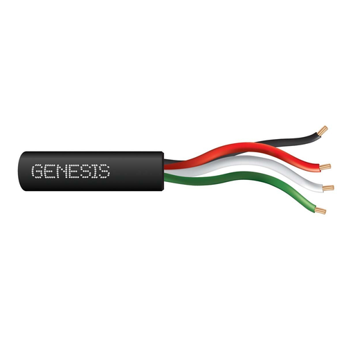 Genesis 21045808 Multiconductor Unshielded Cable, Riser, 500 FT Speed Bag, Black