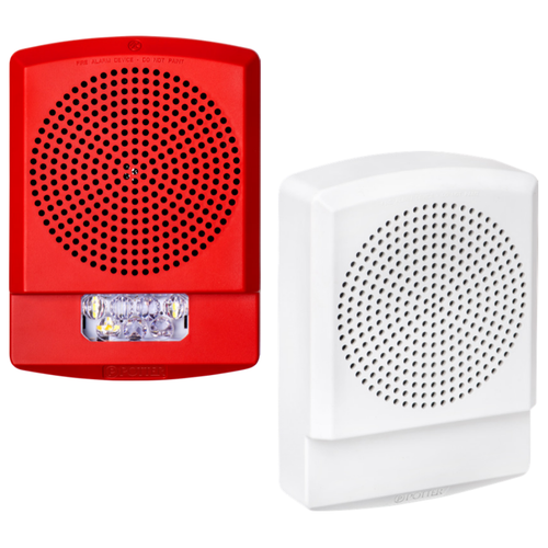 Potter PE-LFHSW Low Frequency Sounder Strobe, Wall/Ceiling Mount, White, FIRE Lettering, 4871014
