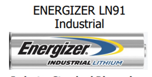 Energizer Industrial AA Battery Lithium 1.5 Volt
