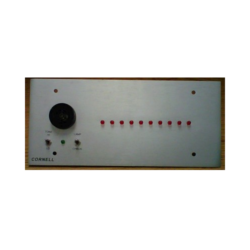 Cornell A-4010M/AT Annunciator, 10 Zone, In One Row for Dual Status System