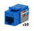 Keystone Cat5e 90Deg 10Pk Bl