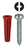 #8 Red Conical Anchor Kit w/ Pan Head Combo Drive Screws