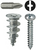 #8 X 1.25"  Zinc Anchor Kit - 50 pack