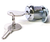 DSC L-1 Cabinet Lock, Includes Keys, Metal Housing