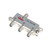 1-In 3-Out 1Ghz Digital Cable Splitter Horizontal ID Nickel