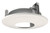 Small Fixed Vandal Dome SemiFlush Ceiling Mount Ivory