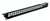 24-Port 1U Unloaded Empty Patch Panel w/ Lacing Bar Black
