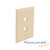 1-Gang 2-Port Mid Size Wallplate Iv