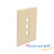 1-Gang 3-Port Midsize Wallplate Iv