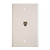 1-Gang Std Wallplate 1-Tele Wh .