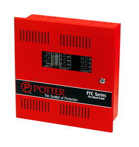 Microprocessor Based Fire Alarm Panel Potter PFC-5004E Microprocessor-Based 4 Zone Expandable Fire Alarm ...