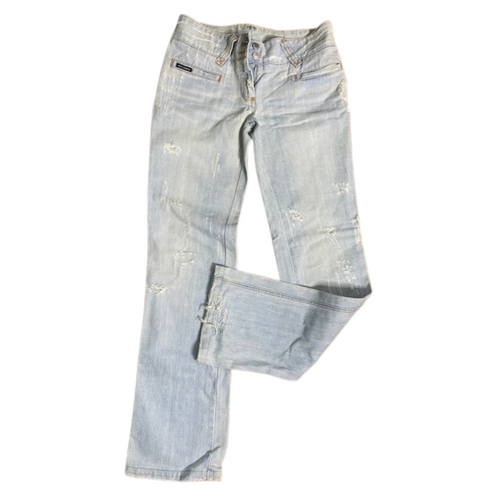 Dolce & Gabbana Authentic Women's Light Blue Distressed Jeans 