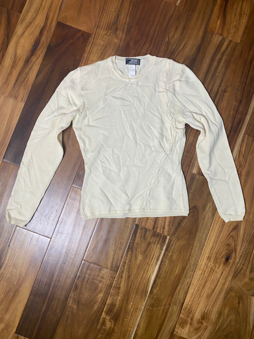 Gianni Versace Cream Wool Sweater sz M