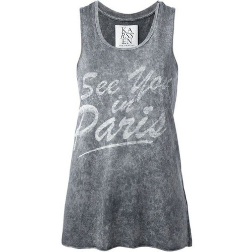 Zoe Karssen 'See You In Paris' Tank  Size US Small