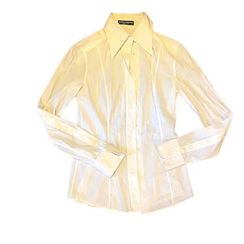 Dolce & Gabbana Off White Dress Shirt sz 38 (US 2/4)