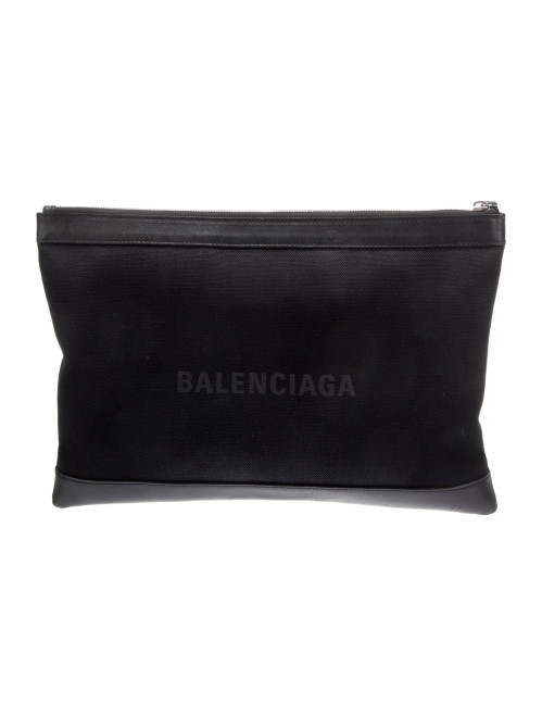 Balenciaga Black Zip Pouch/Clutch