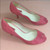 Zara Pink Faux Suede Peep-Toe Pumps Sz 38 (US 7)