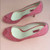 Zara Pink Faux Suede Peep-Toe Pumps Sz 38 (US 7)